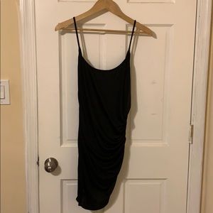UO// black slip dress